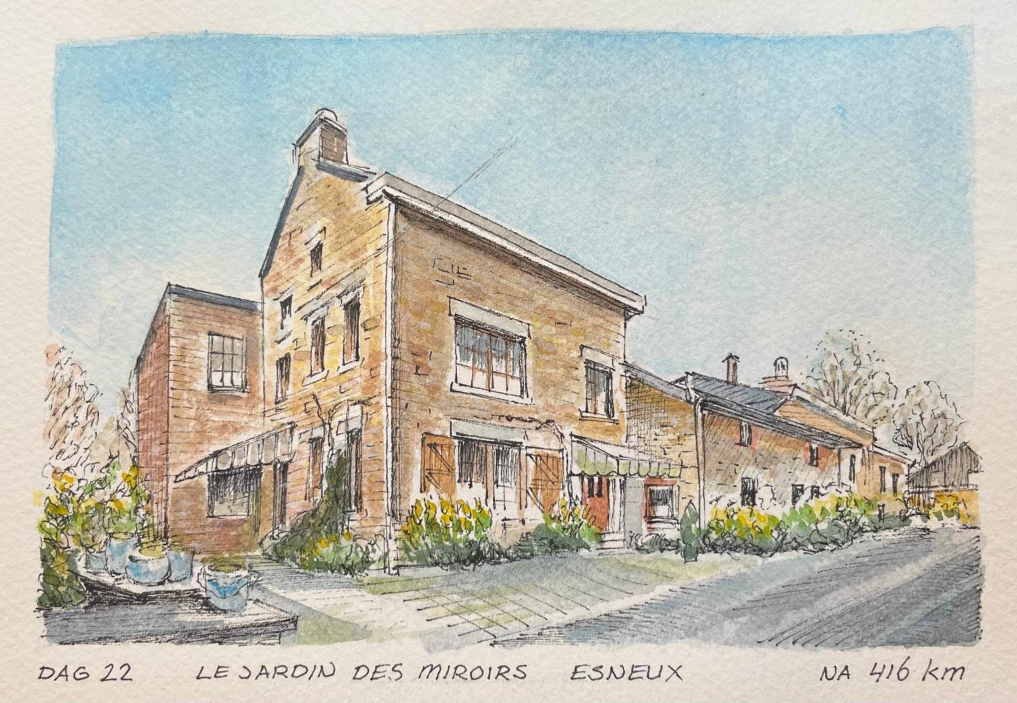 Le Jardin Des Miroirs Bed & Breakfast Esneux Екстериор снимка